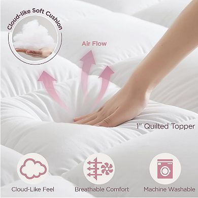 Cherimor, Queen Air Mattres, Quilted Topper, 20"H, Built-in Pump, Leak-Tested, 800 lb Support