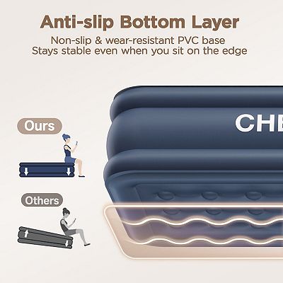 CHERIMOR Queen Mattress Pad - Cooling Cotton Topper With Deep Pocket & Adjustable Straps, Machine Washable