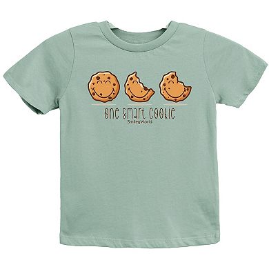 SmileyWorld One Smart Cookie - Youth Short Sleeve Graphic T-Shirt