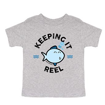 SmileyWorld Keeping It Reel Fish - Toddler Short Sleeve Graphic T-Shirt