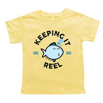 SmileyWorld Keeping It Reel Fish - Toddler Short Sleeve Graphic T-Shirt
