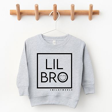 SmileyWorld Lil Bro Square - Toddler Graphic Sweatshirt