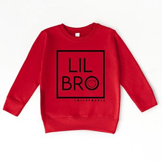 SmileyWorld Lil Bro Square - Toddler Graphic Sweatshirt