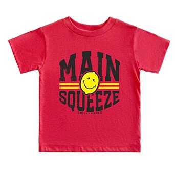 SmileyWorld Main Squeeze Lemon - Toddler Short Sleeve Graphic T-Shirt
