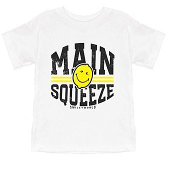 SmileyWorld Main Squeeze Lemon - Toddler Short Sleeve Graphic T-Shirt