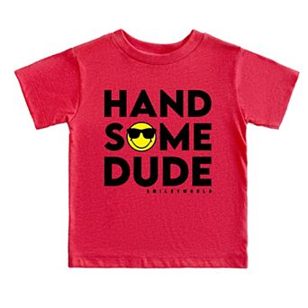 SmileyWorld Handsome Dude Sunglasses - Toddler Short Sleeve Graphic T-Shirt