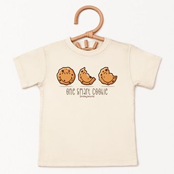 SmileyWorld One Smart Cookie - Toddler Short Sleeve Graphic T-Shirt