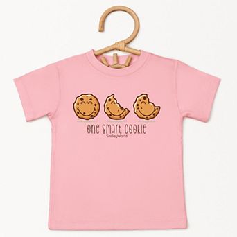 SmileyWorld One Smart Cookie - Toddler Short Sleeve Graphic T-Shirt