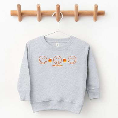 SmileyWorld Candy Corn Outlines - Toddler Graphic Sweatshirt