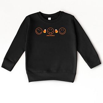 SmileyWorld Candy Corn Outlines - Toddler Graphic Sweatshirt