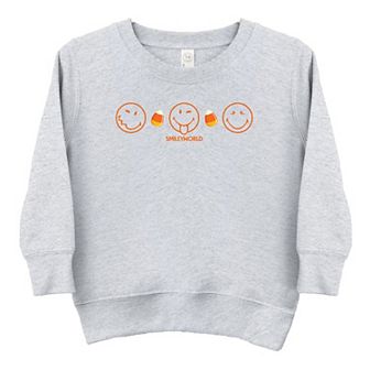 SmileyWorld Candy Corn Outlines - Toddler Graphic Sweatshirt