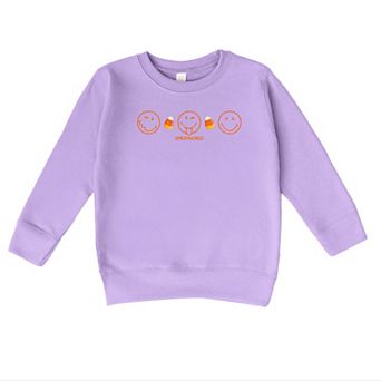 SmileyWorld Candy Corn Outlines - Toddler Graphic Sweatshirt