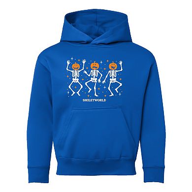 SmileyWorld Dancing Skeleton Pumpkins - Youth Graphic Hoodie