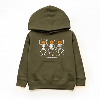 SmileyWorld Dancing Skeleton Pumpkins - Youth Graphic Hoodie