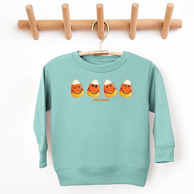 SmileyWorld Candy Corn Smiles - Toddler Graphic Sweatshirt