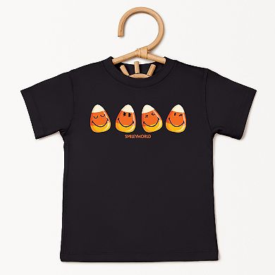 SmileyWorld Candy Corn Smiles - Toddler Short Sleeve Graphic T-Shirt
