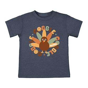 SmileyWorld Gobble Gobble Circle - Toddler Short Sleeve Graphic T-Shirt
