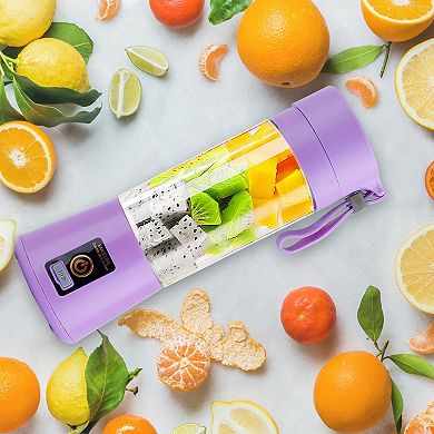 Portable USB Rechargeable Blender Juicer Cup 6 Blades, Smoothies, Baby Food Maker