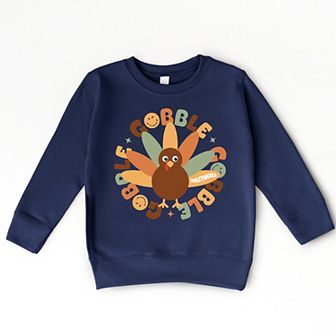 SmileyWorld Gobble Gobble Circle - Toddler Graphic Sweatshirt