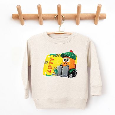 Leo the Truck Lifty Name Distressed - Toddler Graphic Sweatshirt