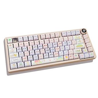 AULA Hi75 81-Key Portable Wired Compact Mechanical Gaming Keyboard, RGB, Rotating Button