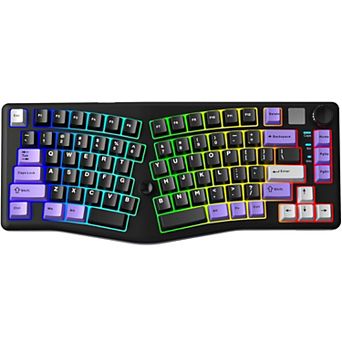 AULA A75, Alice 75%, Wireless, Ergonomic Gaming Keyboard, RGB, Functional Knob & Joystick, Hot-Swap