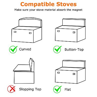 Magnetic Silicone Stove Top Shelf & Spice Rack, Non-Slip Kitchen Oven Organizer