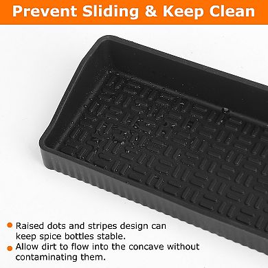 Magnetic Silicone Stove Top Shelf & Spice Rack, Non-Slip Kitchen Oven Organizer