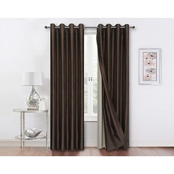 Goodgram Kate Aurora Living 2 Pack Double Layered 100 Percent Blackout And Sheer Window Curtains