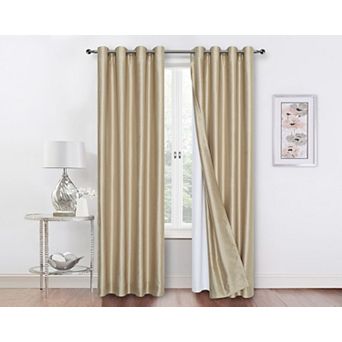 Goodgram Kate Aurora Living 2 Pack Double Layered 100 Percent Blackout And Sheer Window Curtains