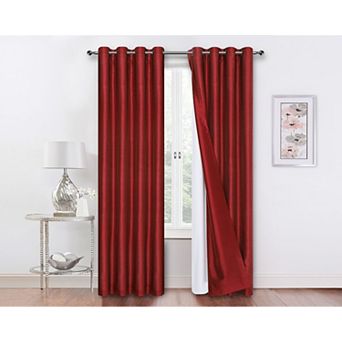 Goodgram Kate Aurora Living 2 Pack Double Layered 100 Percent Blackout And Sheer Window Curtains
