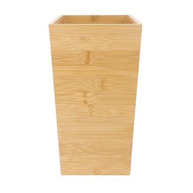 Elama 10.5 x 5.75 Inch Rectangle Bamboo Waste Basket