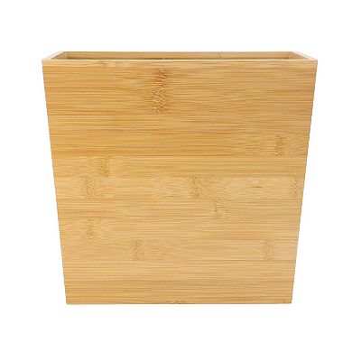 Elama 10.5 x 5.75 Inch Rectangle Bamboo Waste Basket