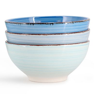 Blue Ridge 6.25 Inch 6 Piece Round Stoneware Assorted Bowl Set