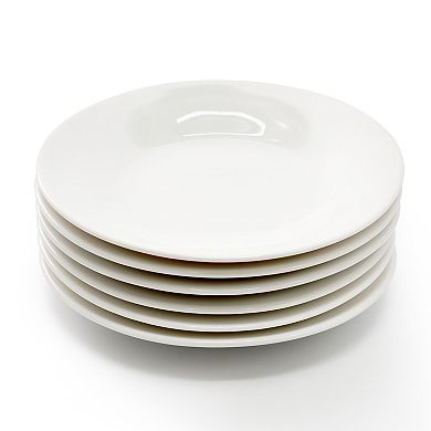 Aspin 12 Piece 2.5 Ounce Porcelain Espresso Cup Set in White with Saucers