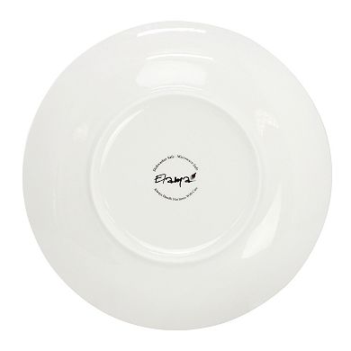 Tulip Fields 16 Piece Round Porcelain Dinnerware Set