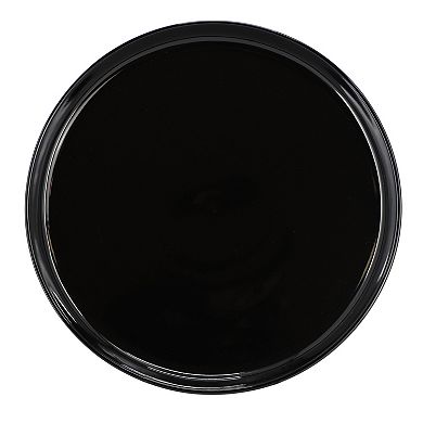 Duncan 18 Piece Porcelain Dinnerware Set in Black