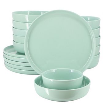 Duncan 18 pc Porcelain Dinnerware Set in Mint