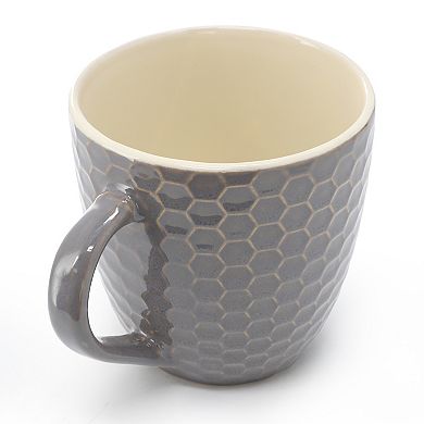 Honeysuckle 6-Piece 15 oz. Mug Set, Assorted Colors