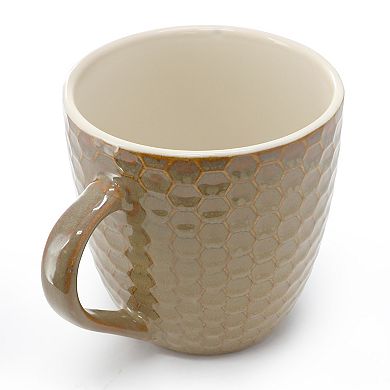 Honeysuckle 6-Piece 15 oz. Mug Set, Assorted Colors
