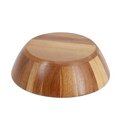 Elama 4 Piece Acacia Wood 7 Inch Bowl Set