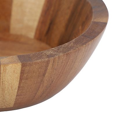 Elama 4 Piece Acacia Wood 7 Inch Bowl Set