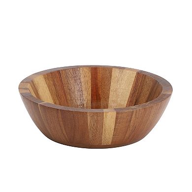 Elama 4 Piece Acacia Wood 7 Inch Bowl Set