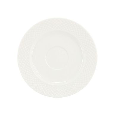 Sol 12 Piece 3 Ounce Porcelain Espresso Cup with Saucer Set in White