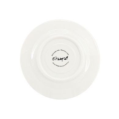 Sol 12 Piece 3 Ounce Porcelain Espresso Cup with Saucer Set in White