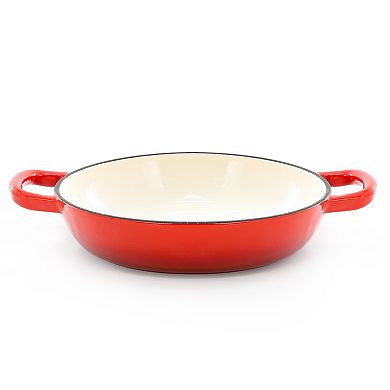 6 Quart Enameled Cast Iron Bread Pot in Red with Baking Mat