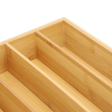Elama Bamboo 5 Section Drawer Organizer