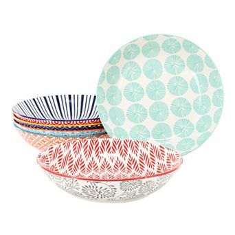 Giovanna 6 pc Assorted Stoneware Bowl Set