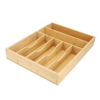 Elama Bamboo 7 Section Drawer Organizer