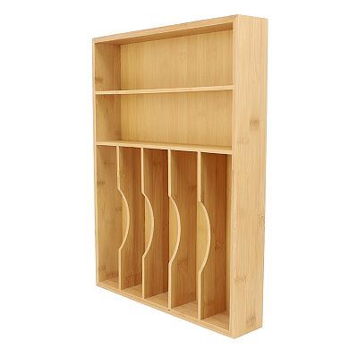 Elama Bamboo 7 Section Drawer Organizer